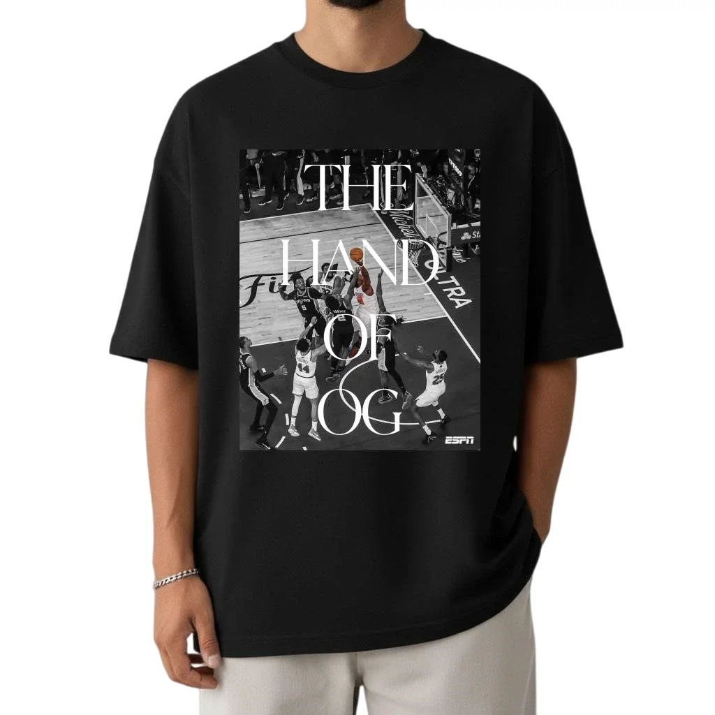 Men'S Fashion Nova - カミセタ・ノバ2026 ザ・ハンド・オブ・OG ニックスvsスパーズ ファン向け、男女兼用、100%コットン、Y2Kファッション、ラウンドネック、長袖