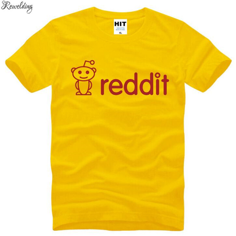 Men'S Fashion Reddit - Reddit-男性用プリントTシャツ,半袖,ラウンドネック,コットン,トレンディ,夏