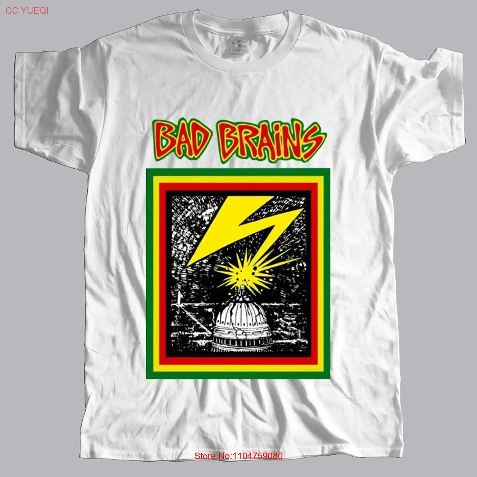 Mens Fashion In 1980S - BAD BRAINS 1980年代パンクハードコアTシャツ M 3XL ヴィンテージ