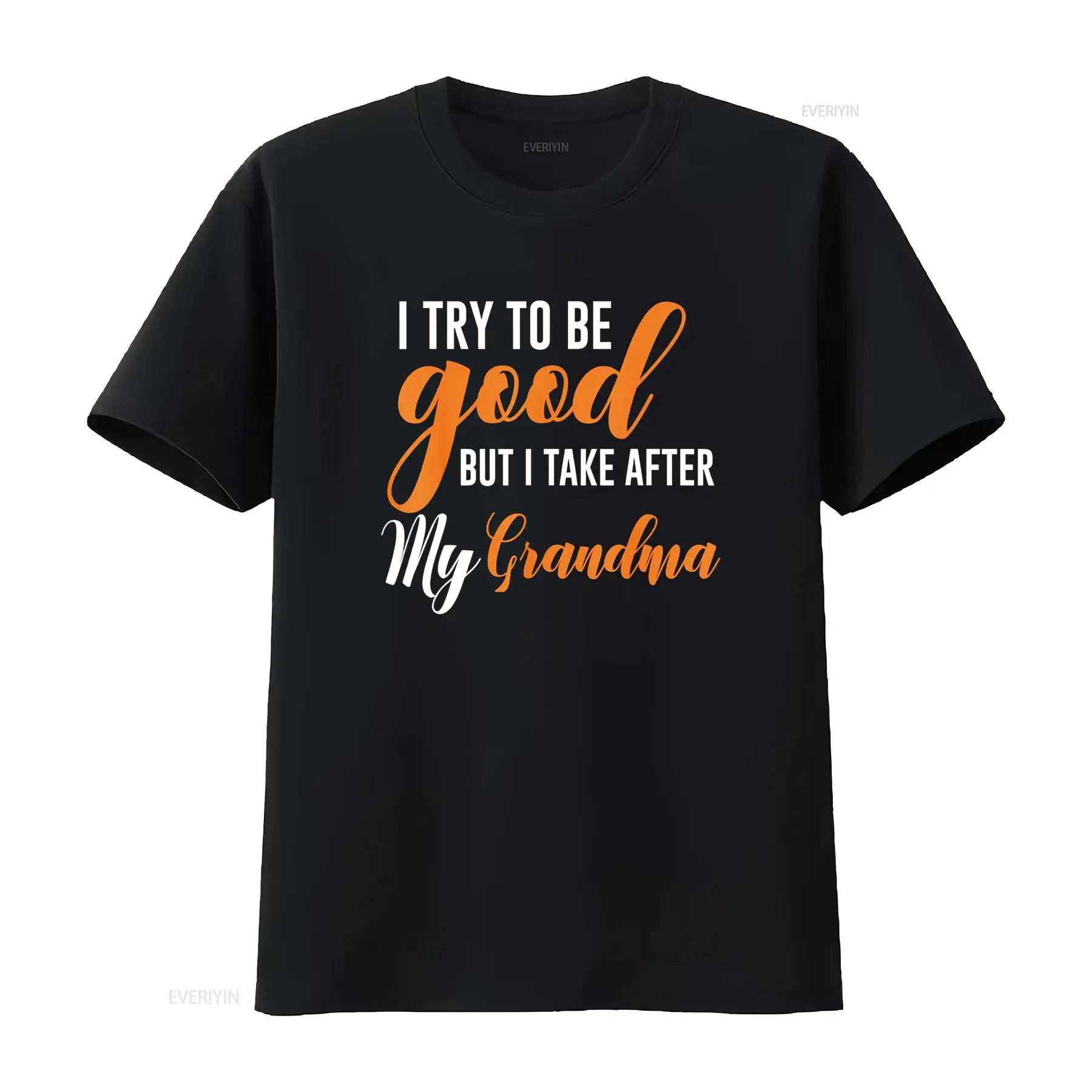 Men Fashion Kids - 良い人を目指していますが、おばあちゃんに倣います キッズ ボーイズ ガールズ Tシャツ ヴィンテージ