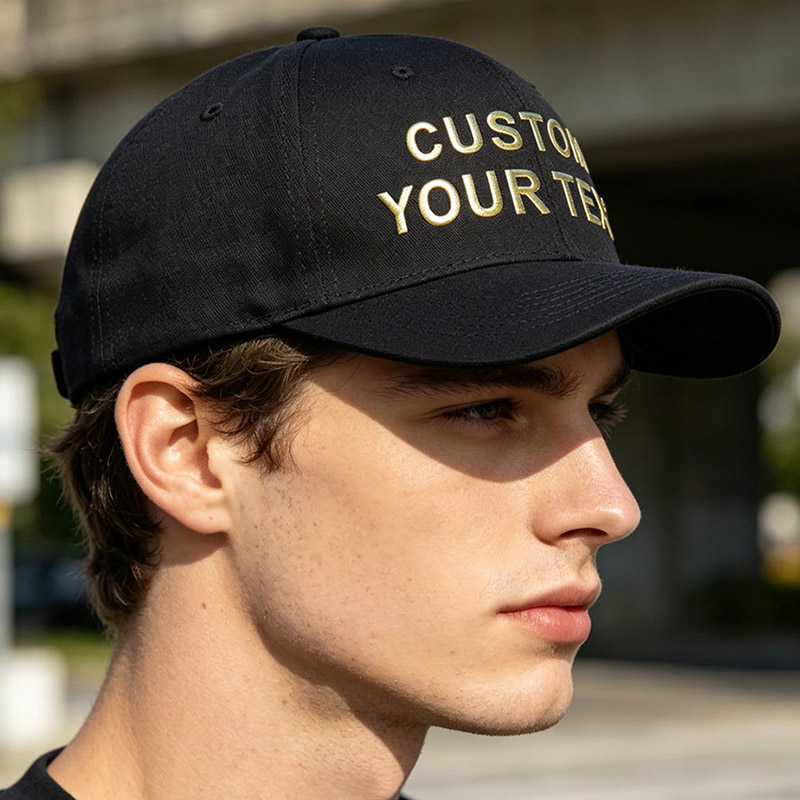 Trucker Hat Cap - カスタム3Dテキストハットトラッカーキャップ メンズ＆レディース ソリッドカラー サンハット アウトドアスポーツ スナップバック
