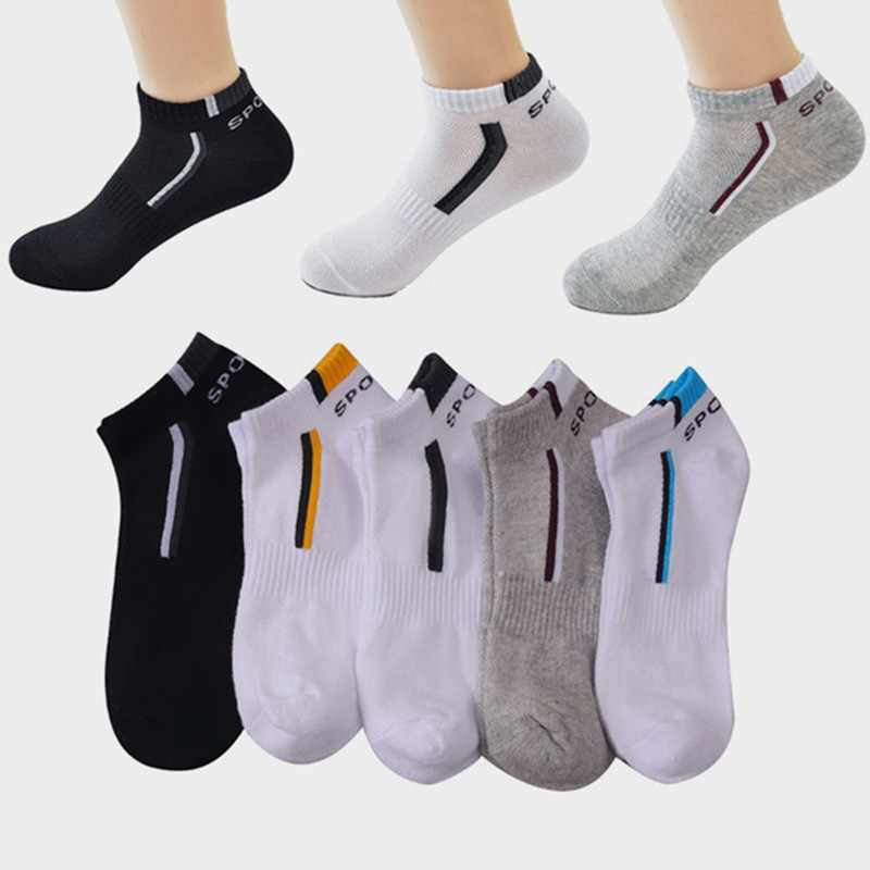 Socks Ankle Men - 2足セット/ロット 高品質メンズアンクルソックス 通気性のあるコットン スポーツメッシュ カジュアル アスレチック