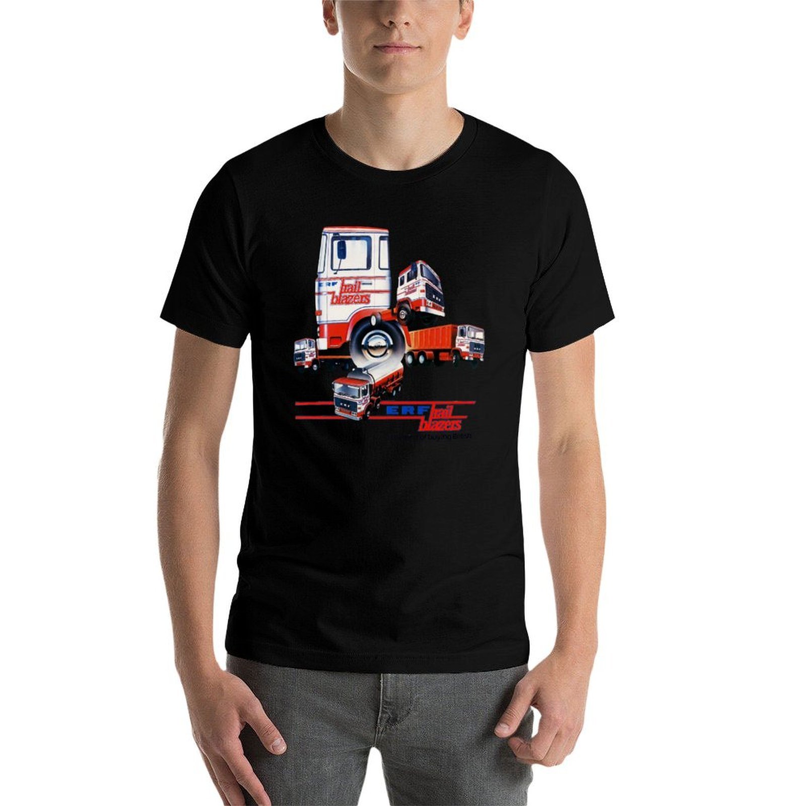 ERF TRUCKS - 1980年代の広告Tシャツ ファッ - Mens Fashion In 1980S のレビューと価格