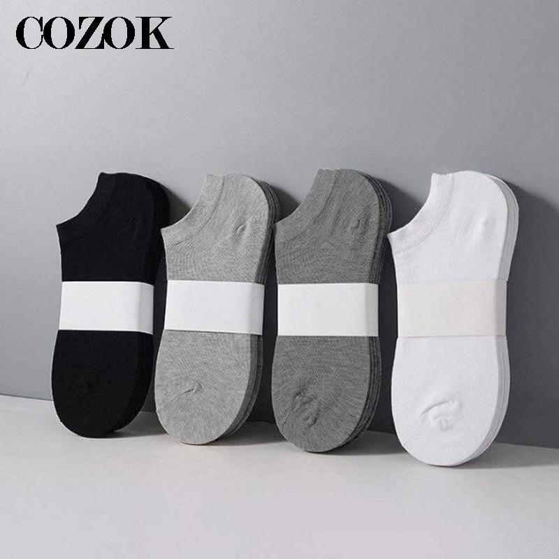 10 個 = 5 ペアメンズ靴下カジュアル通気性ボートソック - Socks Ankle Men のレビューと価格