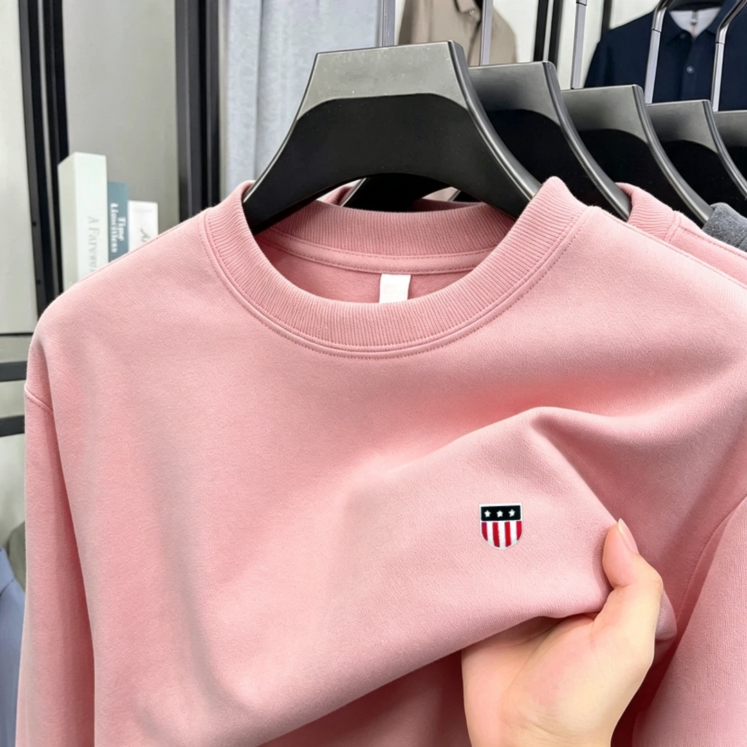 柔らかなコットン素材の高級ブランドメンズ長袖ラウンドネックT - Men'S Fashion T Shirts のレビューと価格