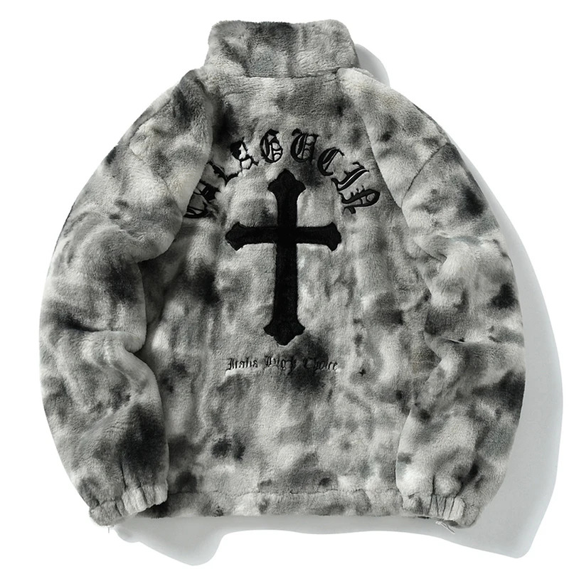 ストリートウェア ヴィンテージ フリースジャケット クロス刺 - Sherpa Jacket Fleece のレビューと価格