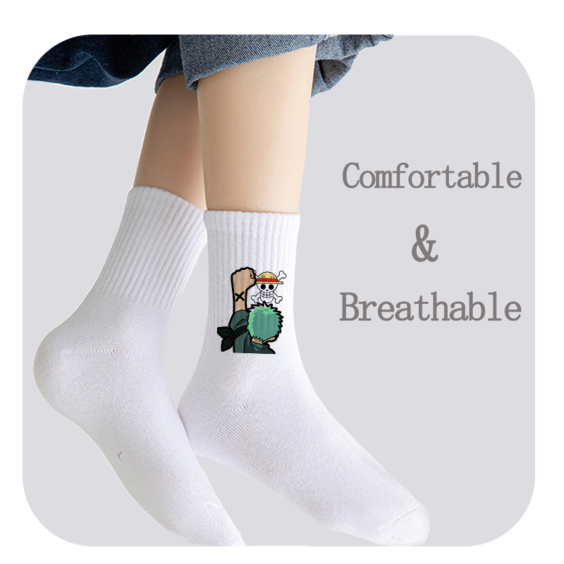 アニメワンピース男性スポーツロングソックスルフィゾロチョッパ - Socks Ankle Men のレビューと価格