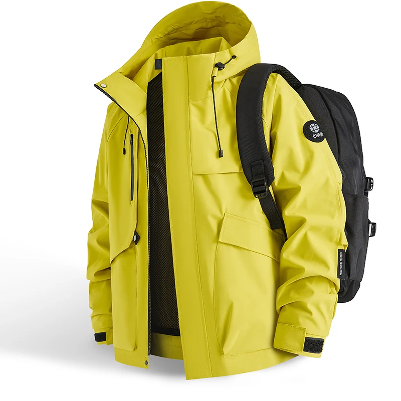 防水ジャケット男性屋外ハイキングキャンプウインドブレーカーフ - Windbreaker Men Zip のレビューと価格