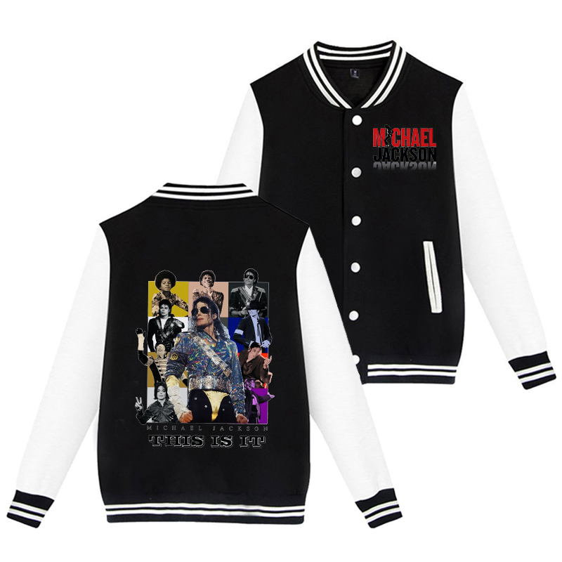 マイケル・ジャクソン大人の野球ジャケットキングオブポップカー - Men Fashion King のレビューと価格