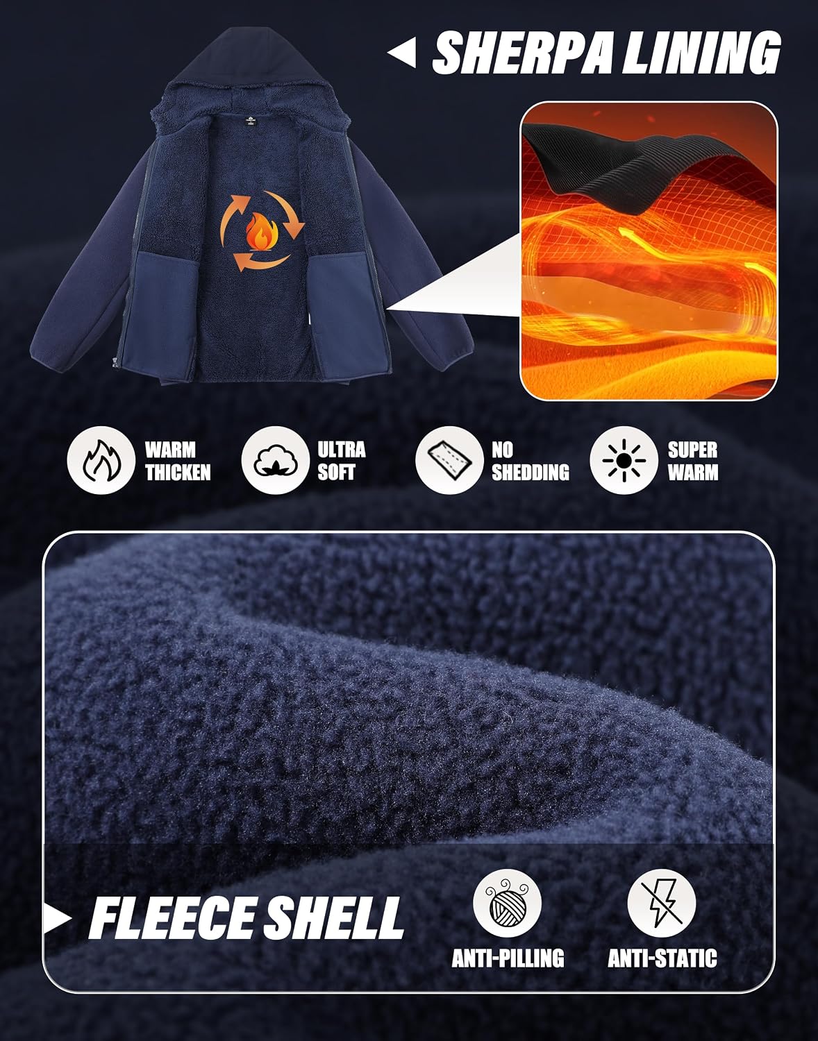 パイオニアキャンプ メンズ ポーラーフリースジャケット シェ - Sherpa Jacket Fleece のレビューと価格