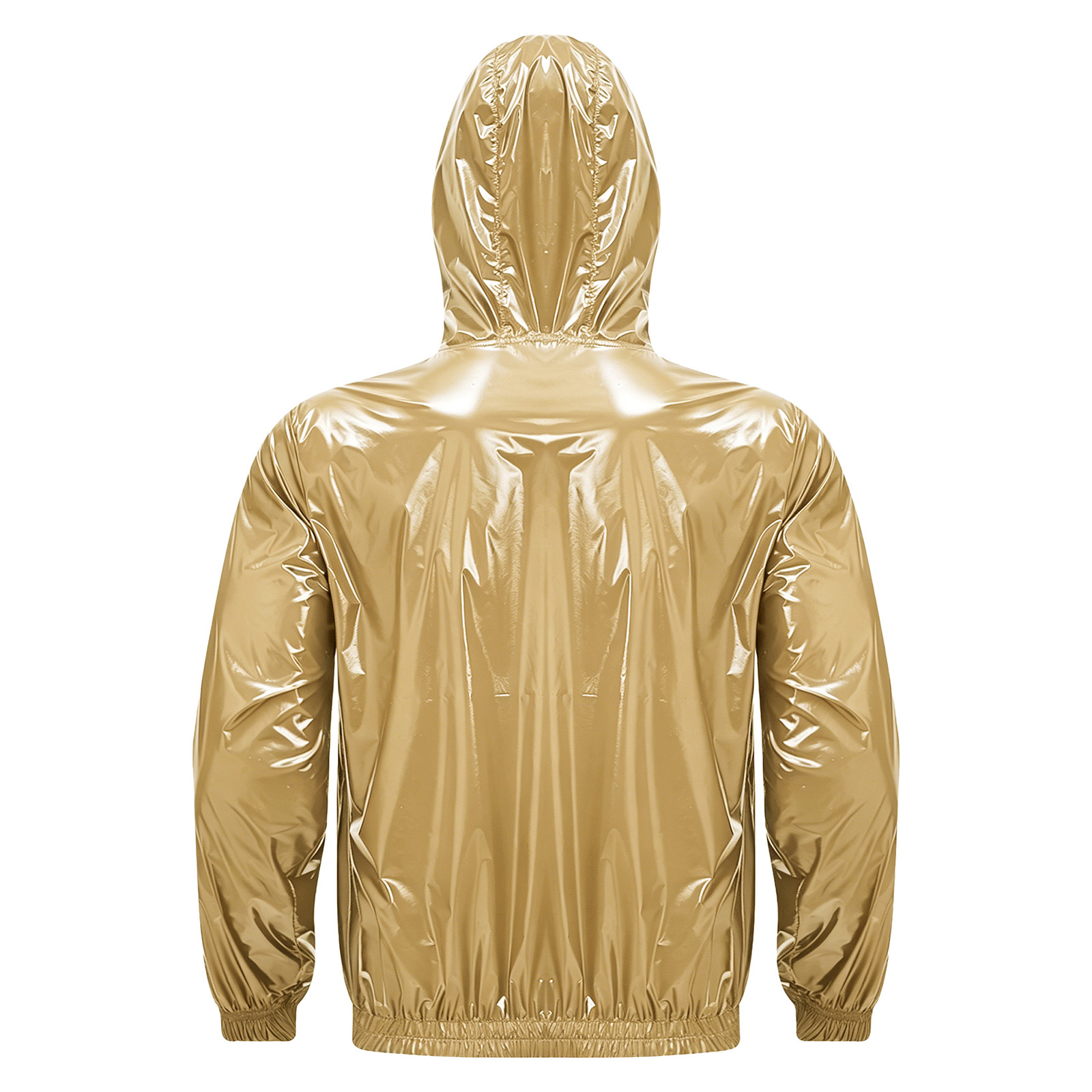 メンズ防水フード付きジャケットトップス長袖フロントジップアッ - Windbreaker Men Zip のレビューと価格