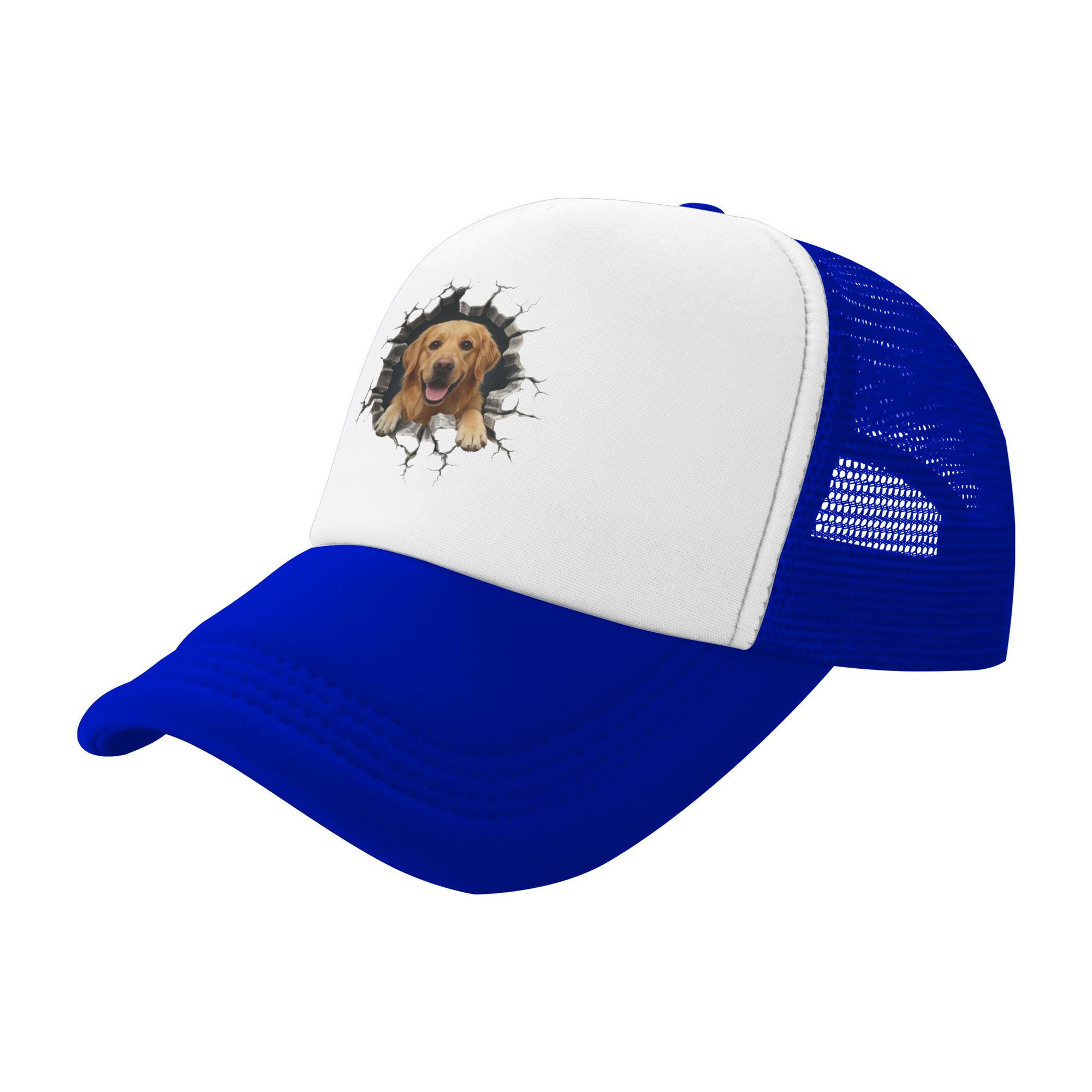 ブレイキング・スルー・ゴールデン・レトリバー野球帽女性男性パ - Trucker Hat Cap のレビューと価格