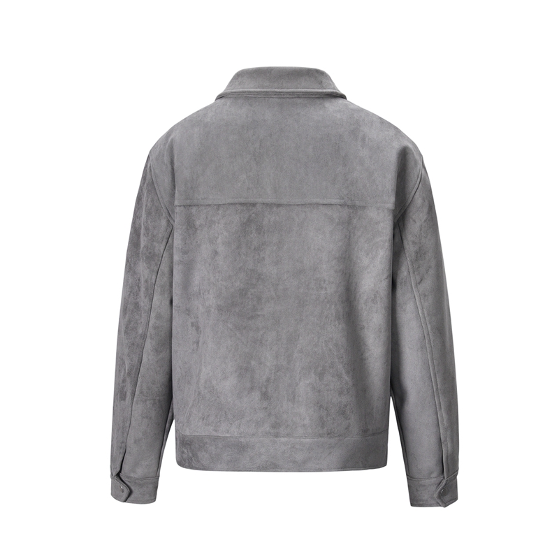 ハイストリートポケット付きラペルジップアップスエード厚手コー - Windbreaker Men Zip のレビューと価格