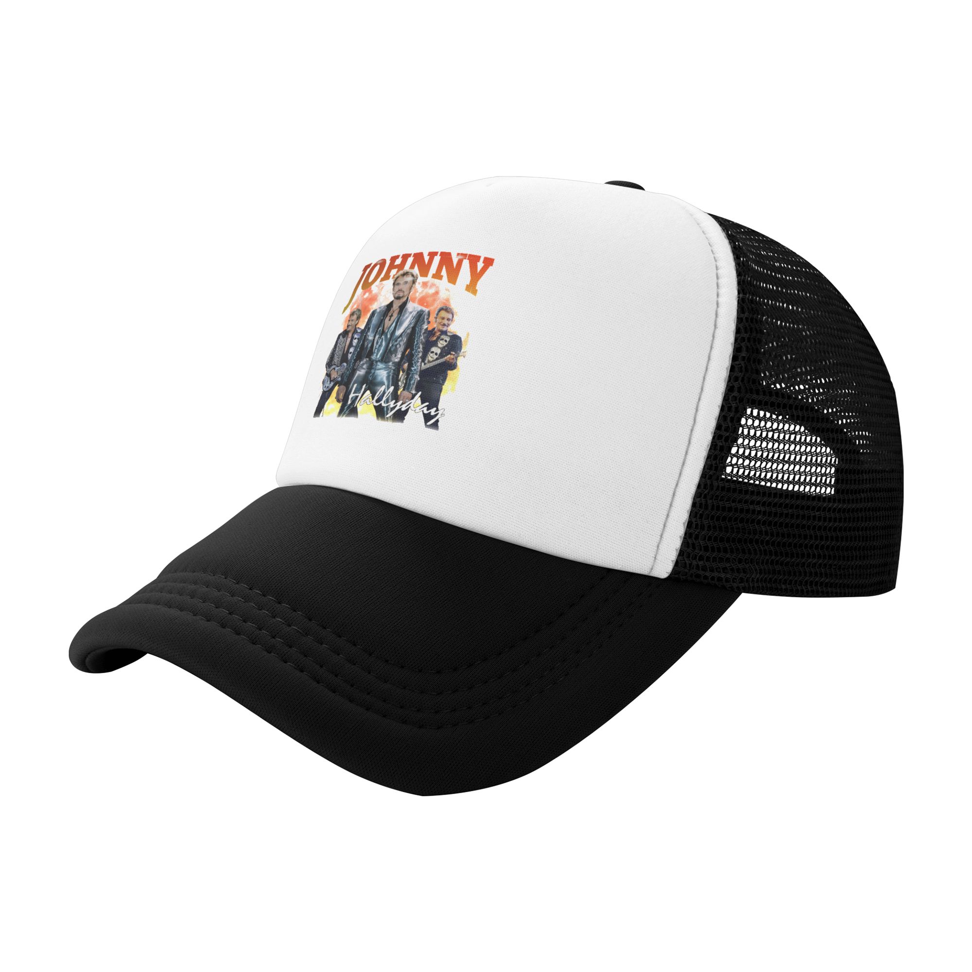 ジョニー・アリデイ野球帽男性女性パーソナライズされた通気性の - Trucker Hat Cap のレビューと価格