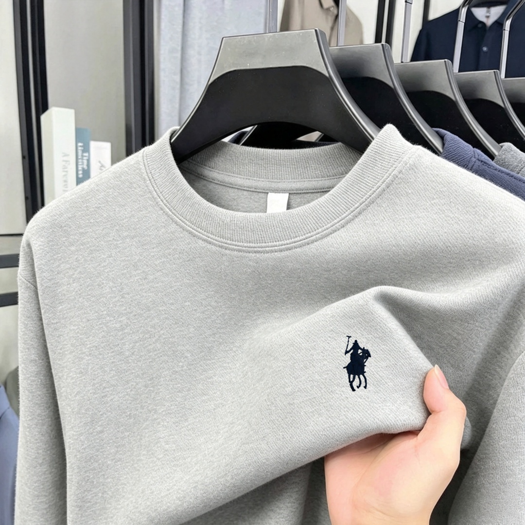 柔らかなコットン素材の高級ブランドメンズ長袖ラウンドネックT - Men'S Fashion T Shirts のレビューと価格