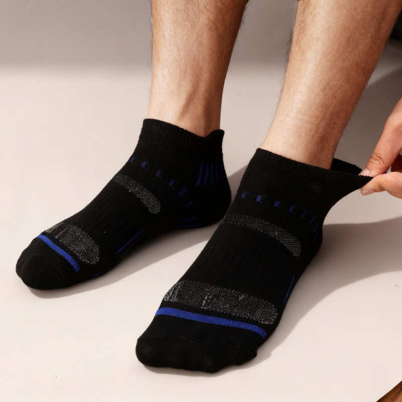 1-10 ペア通気性メッシュ男性靴下綿ローカット足首吸湿靴下 - Socks Ankle Men のレビューと価格