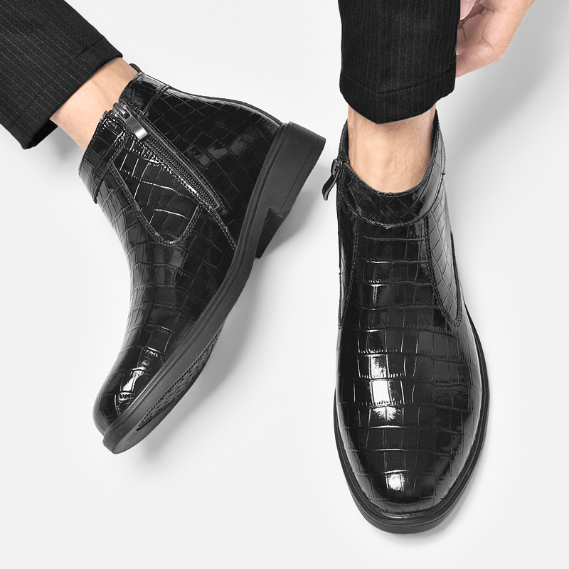 ファッショナブルなメンズチェルシーブーツ、ポインテッドトゥ、 - Men'S Fashion Formal のレビューと価格