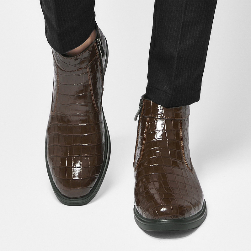 ファッショナブルなメンズチェルシーブーツ、ポインテッドトゥ、 - Men'S Fashion Formal のレビューと価格