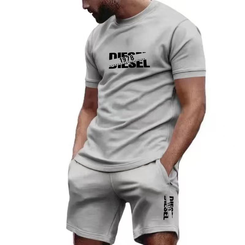 2026年新作夏メンズTシャツ+ショートパンツセット、プリン - Mens Fashion Ideas のレビューと価格