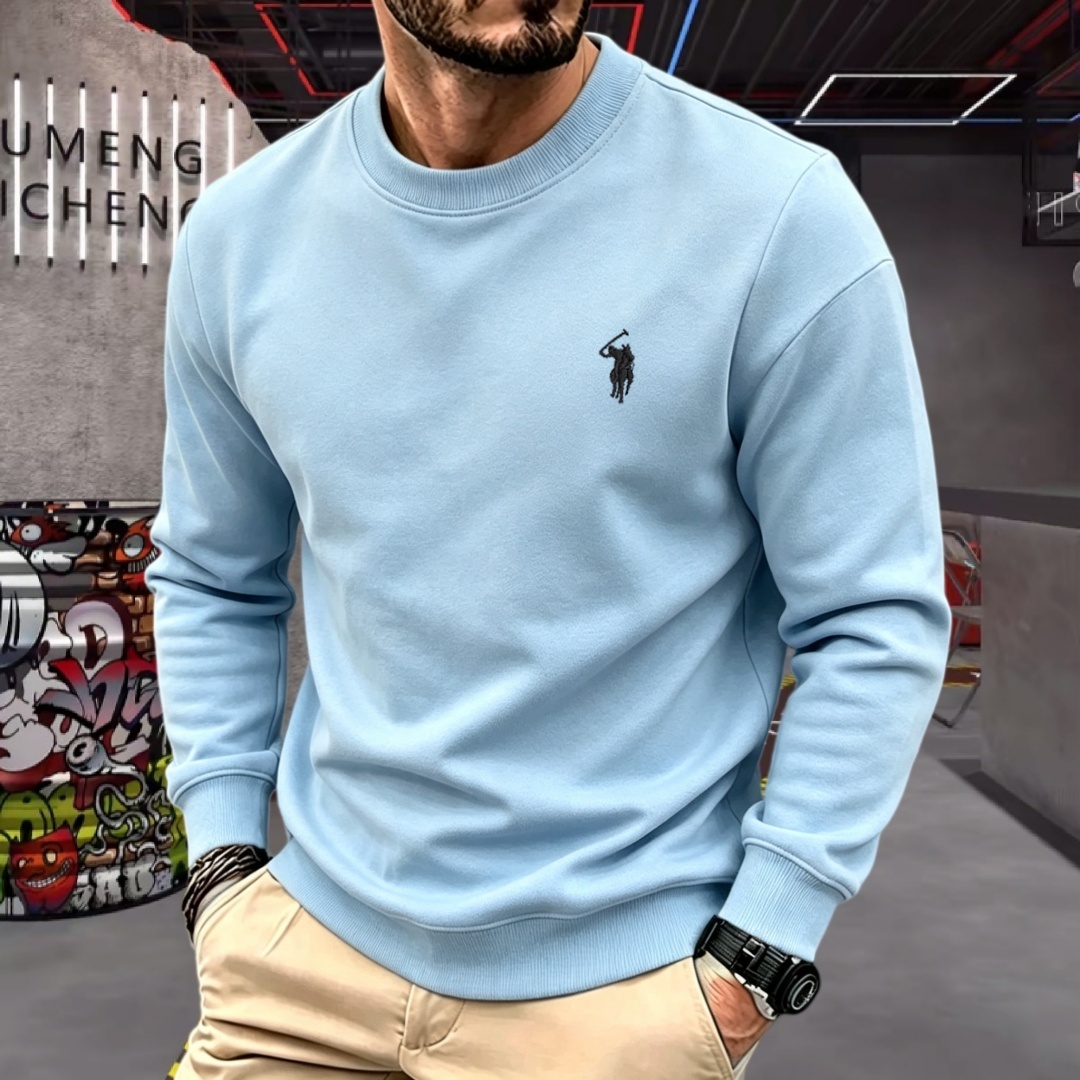 柔らかなコットン素材の高級ブランドメンズ長袖ラウンドネックT - Men'S Fashion T Shirts のレビューと価格