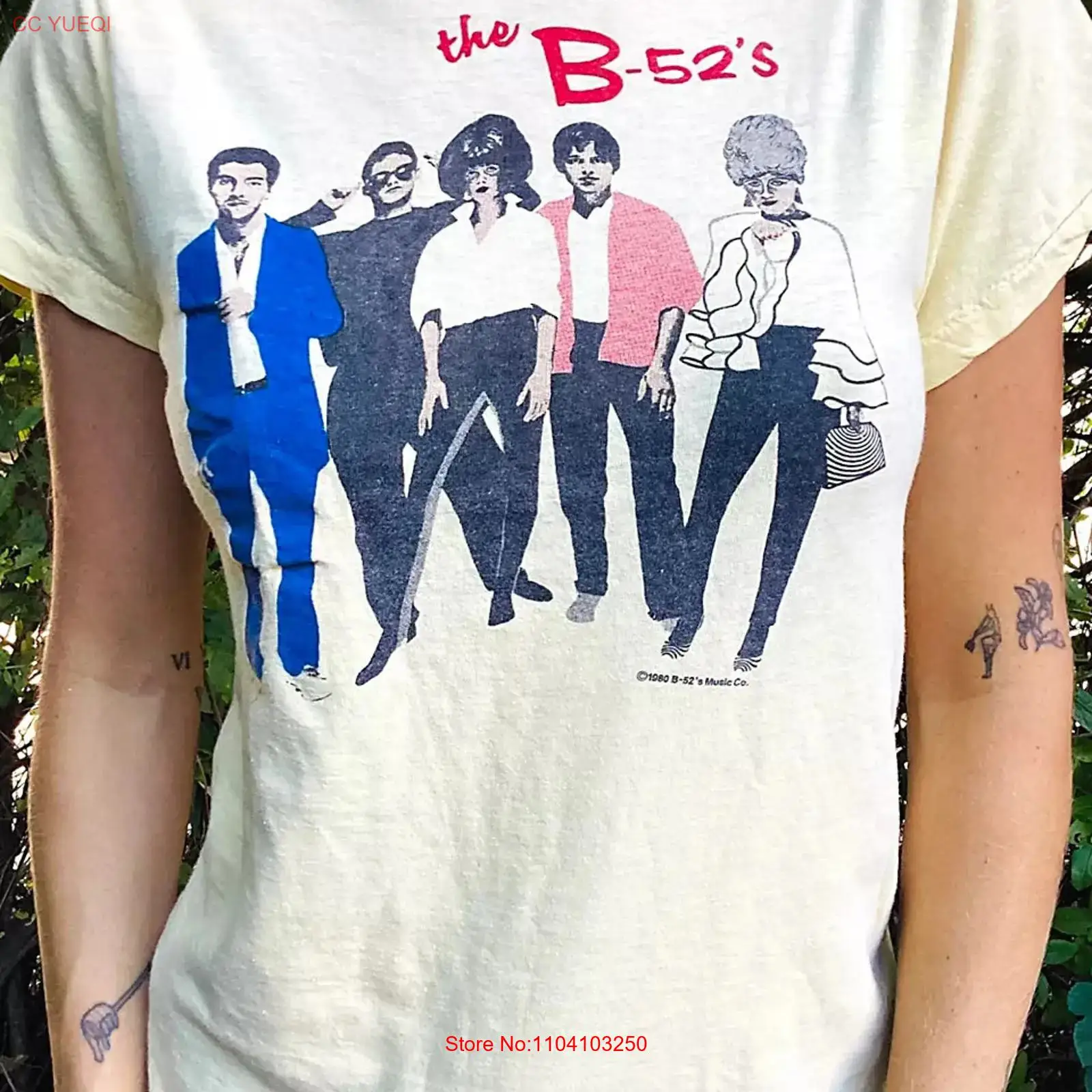 1980年代B52sのリメイクTシャツ、ロックバンド、ナチュ - Mens Fashion In 1980S のレビューと価格