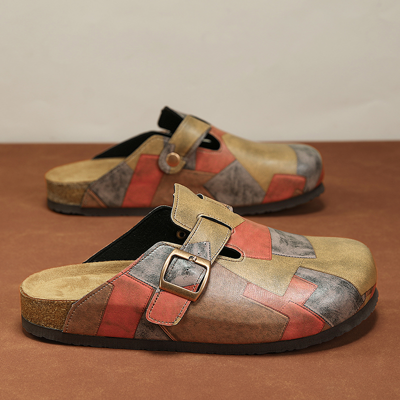 ユニセックス コルク製 クローズドトゥ スリッパ スリップオ - Men'S Fashion For 30 Year Olds のレビューと価格