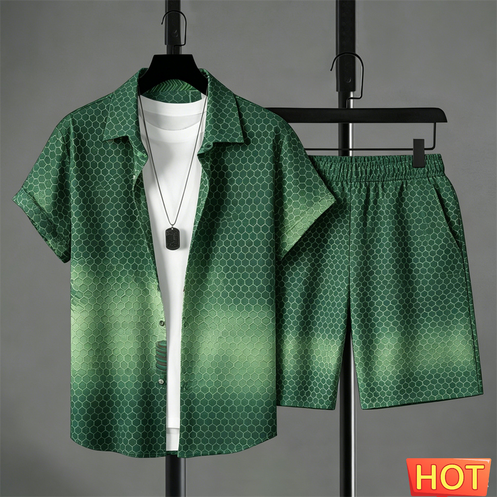 夏服 メンズシャツセット グラデーションレジャーシャツセット - Mens Fashion Ideas のレビューと価格