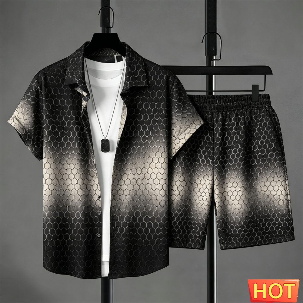 夏服 メンズシャツセット グラデーションレジャーシャツセット - Mens Fashion Ideas のレビューと価格