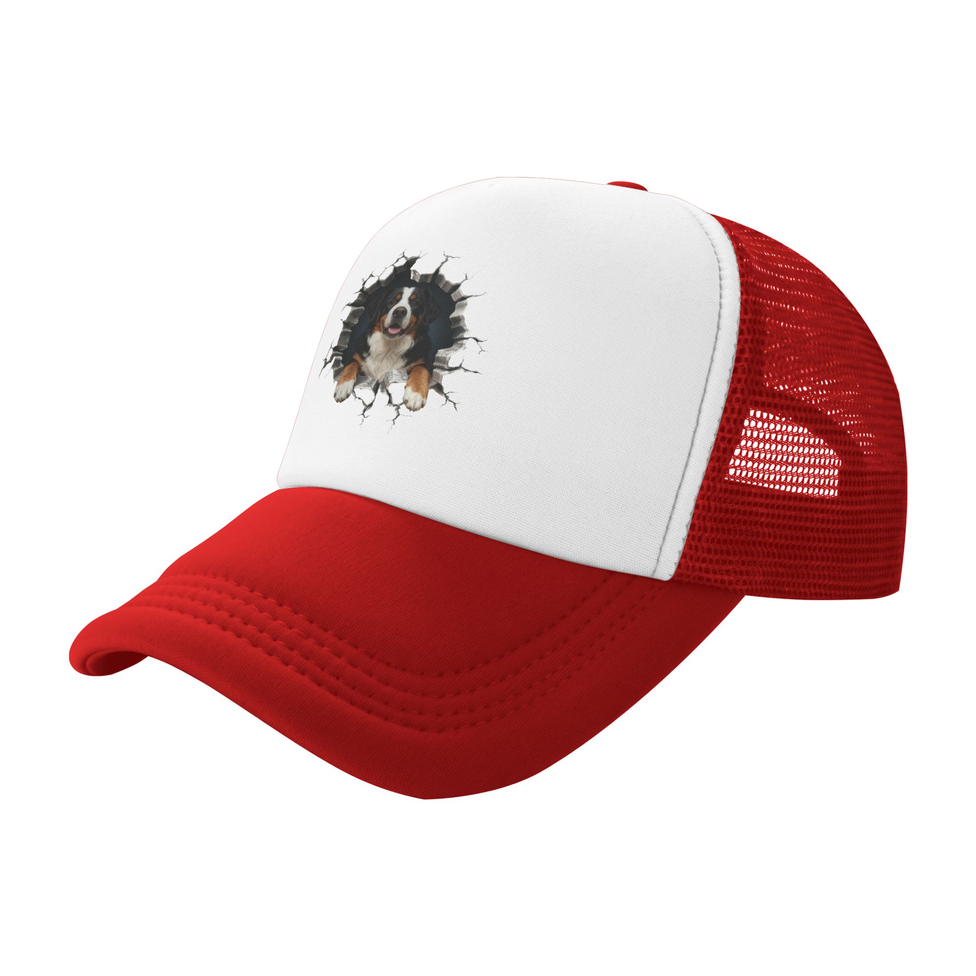 ブレイキング・スルー・バーニーズ・マウンテン・ドッグ トラッ - Trucker Hat Cap のレビューと価格