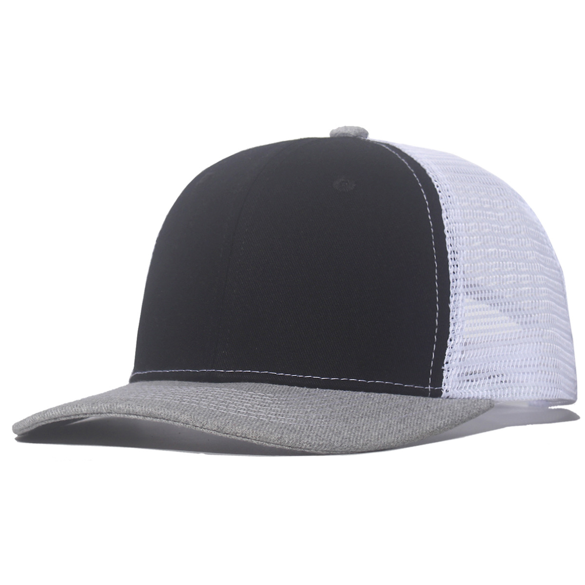 カスタムロゴスポーツスナップバックキャップ男性固体無地リチャ - Trucker Hat Cap のレビューと価格