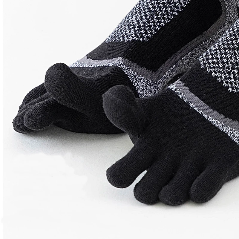1/3/5 ペアつま先スポーツショートソックス男性厚い圧縮メ - Socks Ankle Men のレビューと価格