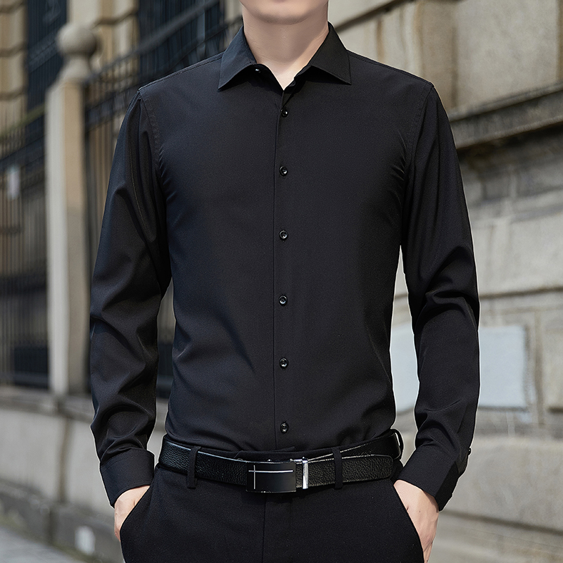 新作プラスサイズメンズ無地ビジネスシャツファッションクラシッ - Men'S Fashion Formal のレビューと価格