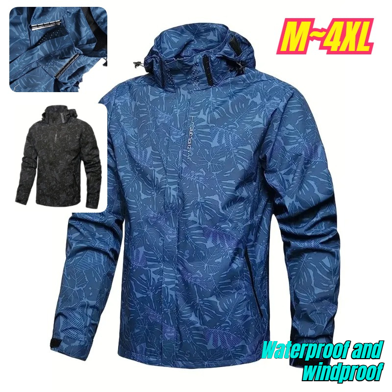 メンズカジュアル軽量防水ウィンドブレーカージャケット フルジ - Windbreaker Men Zip のレビューと価格