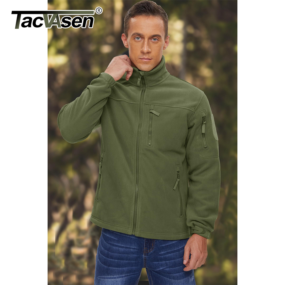 TACVASEN メンズ フリース ジャケット ソフト 暖か - Windbreaker Men Zip のレビューと価格