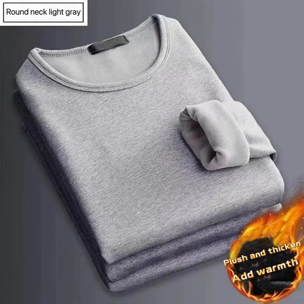 冬のメンズ長袖サーマルアンダーウェア Tシャツフリースボトリ - Men'S Fashion T Shirts のレビューと価格