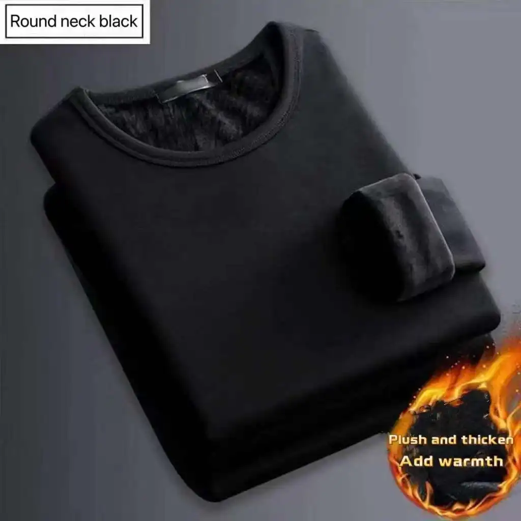 冬のメンズ長袖サーマルアンダーウェア Tシャツフリースボトリ - Men'S Fashion T Shirts のレビューと価格