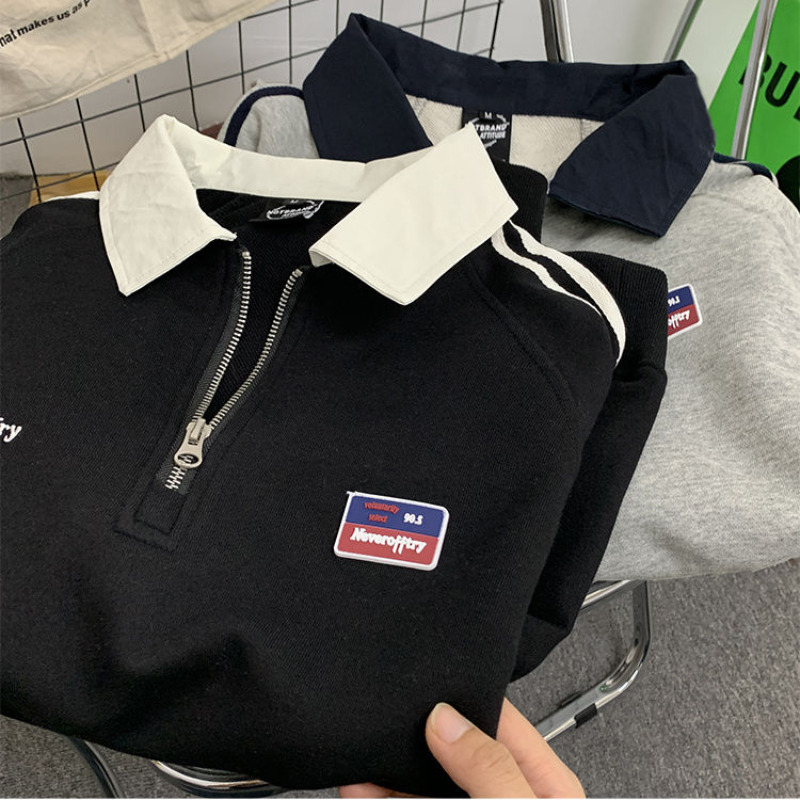 メンズ長袖フード付きスウェットシャツ,ラペル,レター,ジッパ - Men'S Fashion Labels のレビューと価格