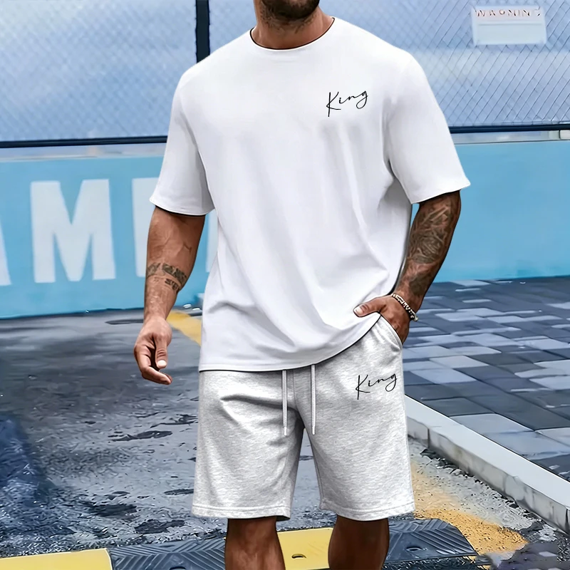 キングレター メンズセット コットンTシャツ スポーツショー - Men Fashion King のレビューと価格
