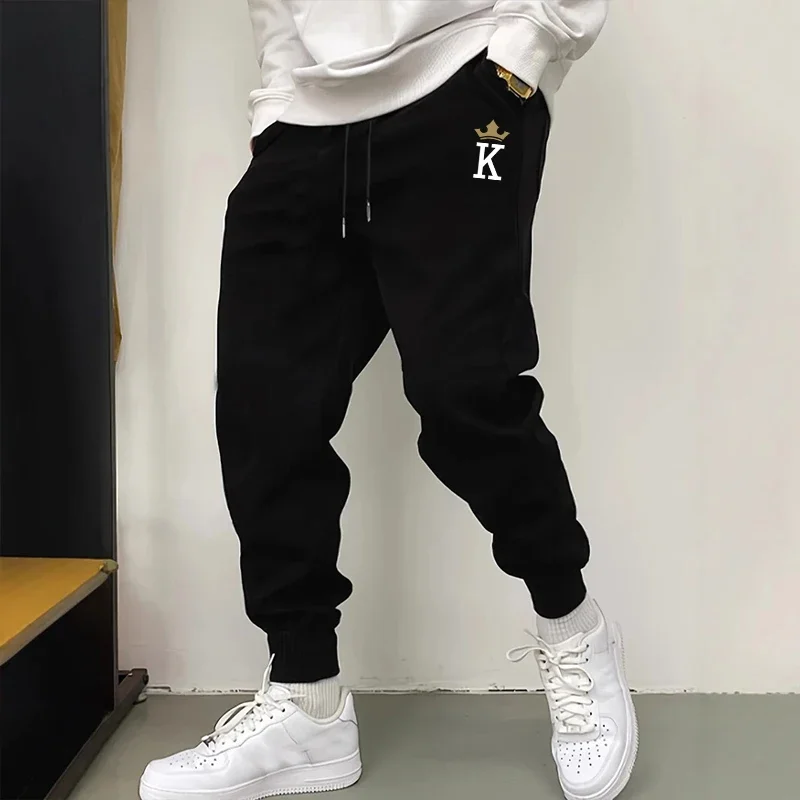 2026 クラシックメンズキングプリントジョガーパンツ秋冬フ - Men Fashion King のレビューと価格