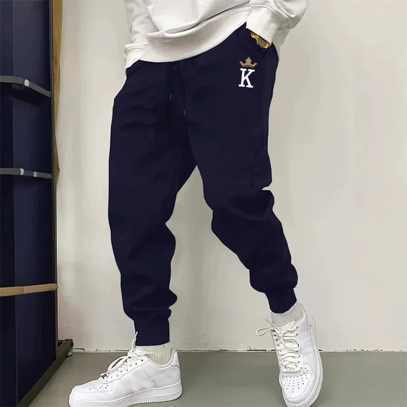 2026 クラシックメンズキングプリントジョガーパンツ秋冬フ - Men Fashion King のレビューと価格