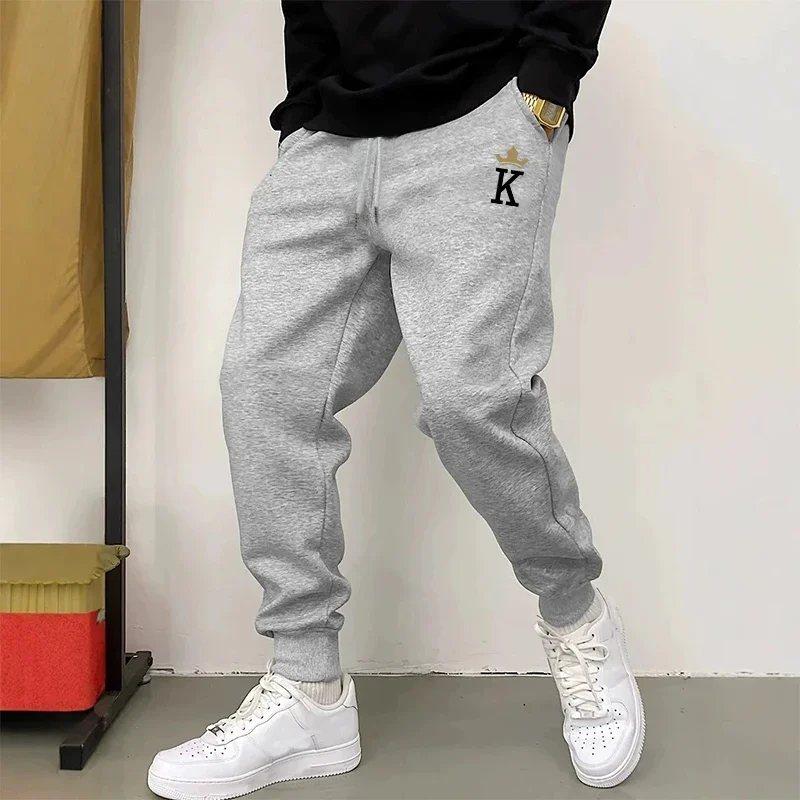 2026 クラシックメンズキングプリントジョガーパンツ秋冬フ - Men Fashion King のレビューと価格