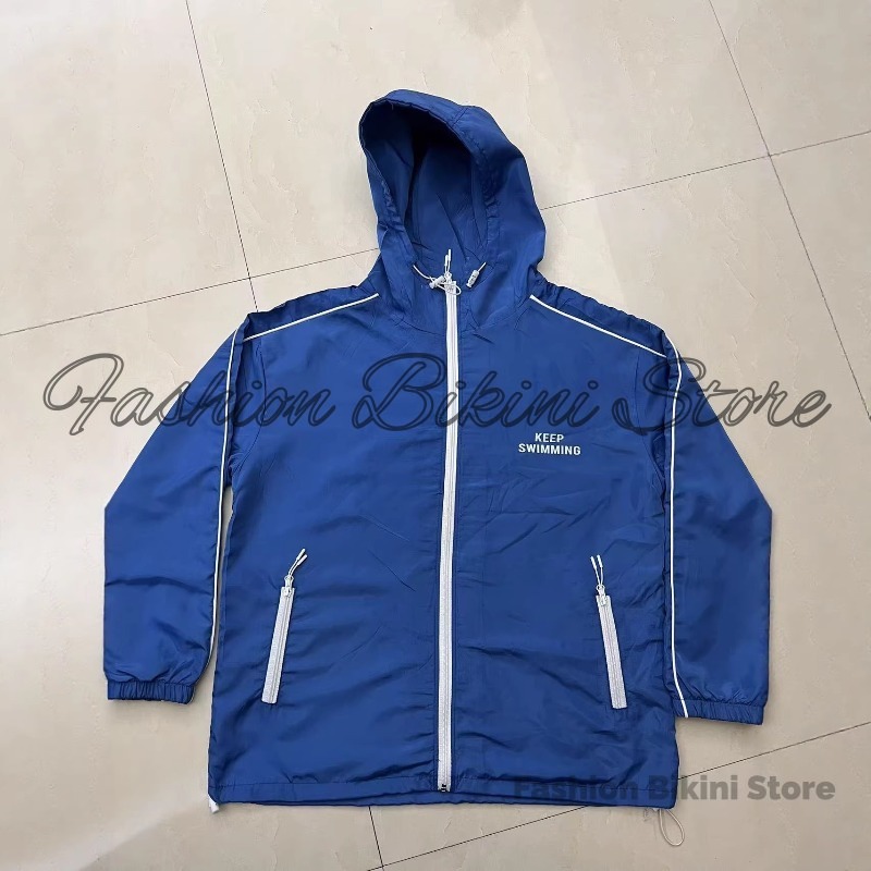 グラデーショングレーのフード付きウィンドブレーカー ARIR - Windbreaker Men Zip のレビューと価格